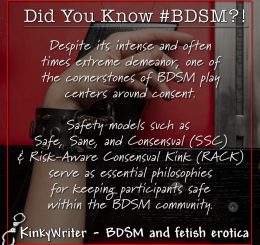 Despite its intense and often times extreme demeanor, one of the cornerstones of BDSM play centers around consent.